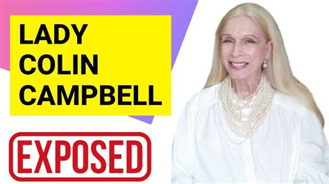 lady colin campbell youtube|lady colin campbell video today.